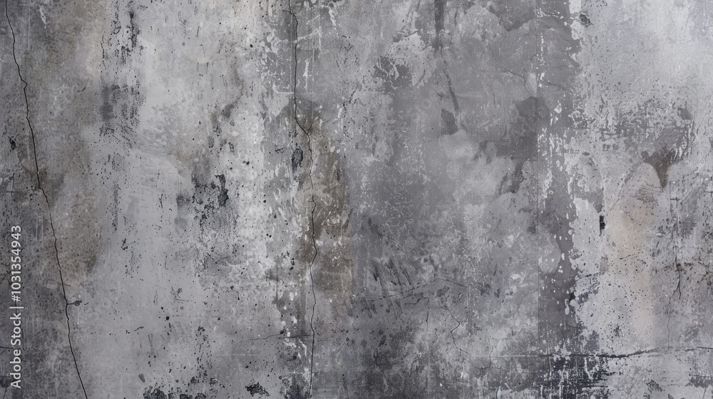 Fototapeta premium Polished concrete wallpaper showcasing elegant shades of gray in a contemporary interior setting