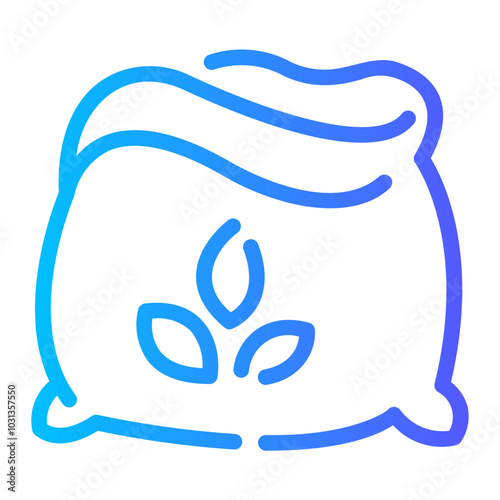 seed bag Line Gradient Icon