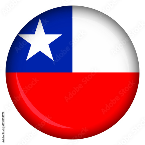 Chilean national flag circle pin badge Free Download Chilean national flag circle pin badge - GFXLoad