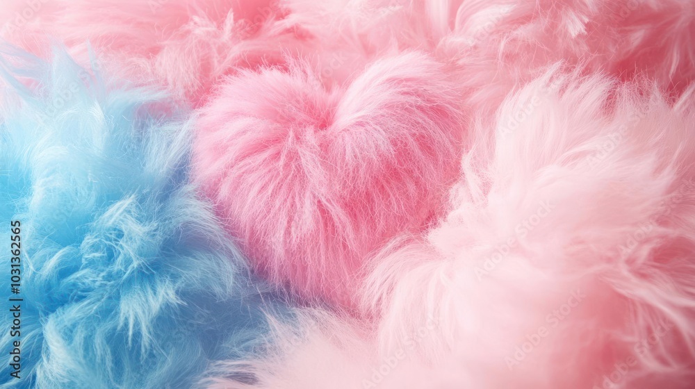 a close up of a pink, blue and pink fur a close up of a pink, blue and pink fur