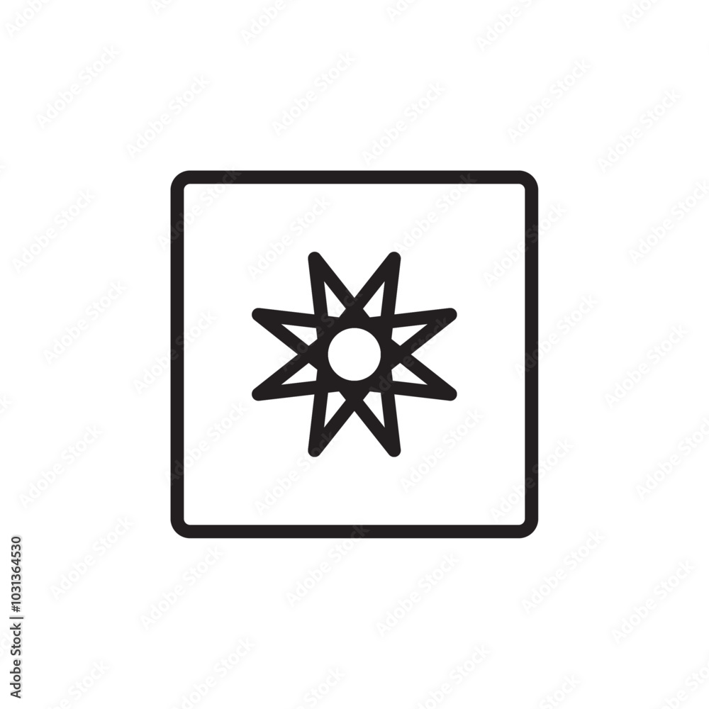 Gallery icon Thin line flat illustration Gallery icon Thin line flat illustration