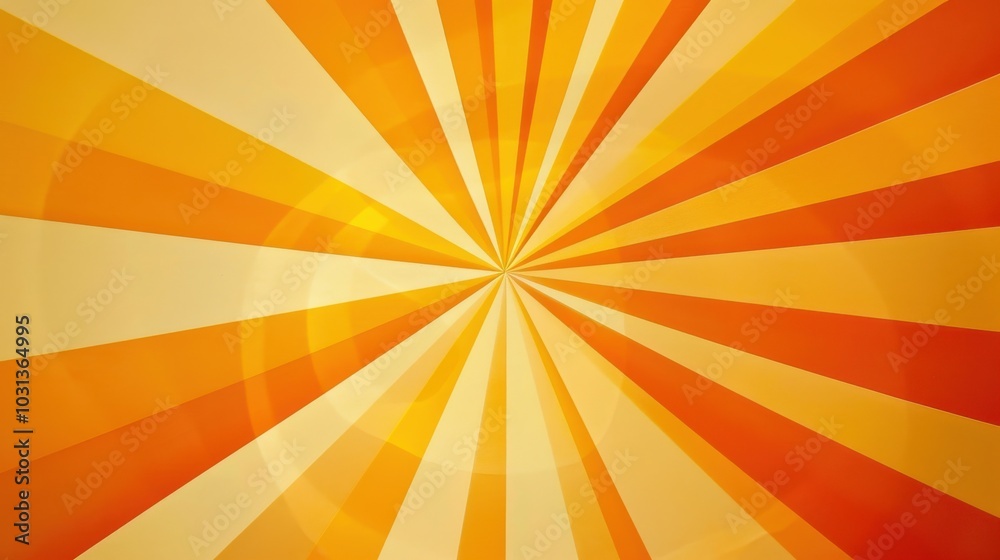 Obraz premium Bright sunburst wallpaper design featuring vibrant rays of orange and yellow colors for a cheerful atmosphere