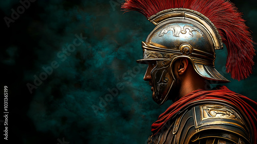 A profile of a Roman soldie...