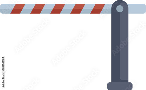 Automatic barrier gate closing, preventing access to unauthorized vehicles