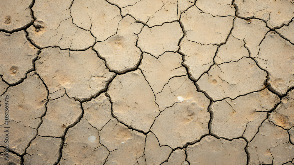 Cracked Earth Surface in Dry Climate Conditions Cracked Earth Surface in Dry Climate Conditions