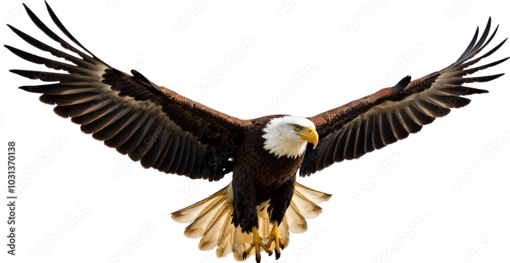 Obraz premium Eagle flying animal isolated on transparent background