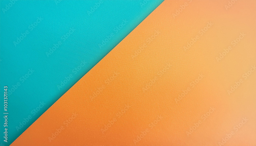 Vibrant teal and orange hues meet in a dynamic diagonal split, creating a striking contrast and modern aesthetic. A captivating blend of color and form. Vibrant teal and orange hues meet in a dynamic diagonal split, creating a striking contrast and modern aesthetic. A captivating blend of color and form.