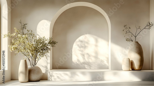 Minimalist interior featuri...