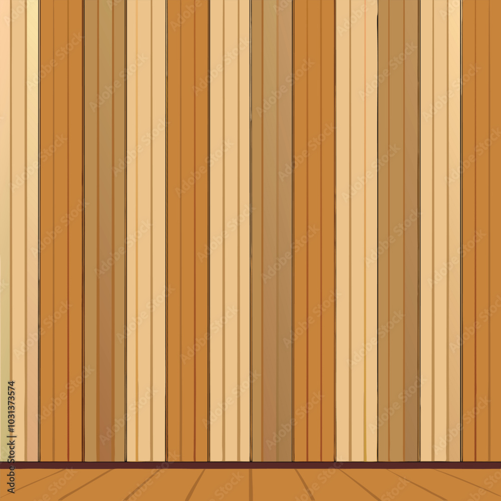 Modern Wall Design with Vertical Wooden Panels in Warm Beige Pine Modern Wall Design with Vertical Wooden Panels in Warm Beige Pine