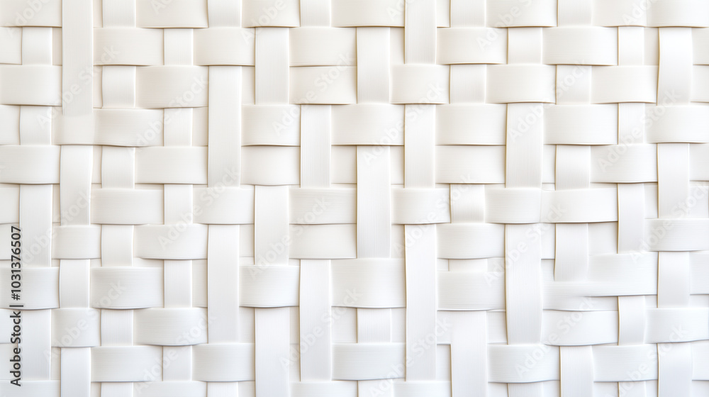 Intertwined Weave of White Stripes Intertwined Weave of White Stripes