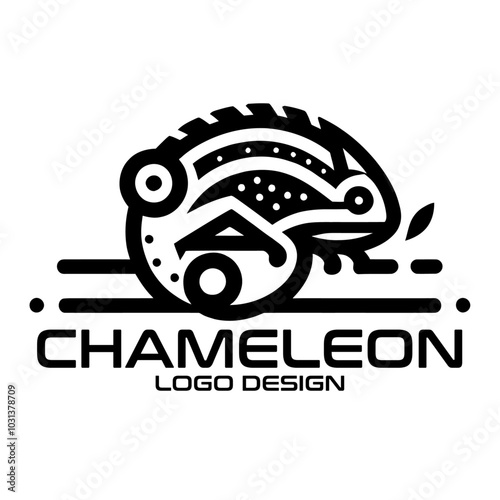 Chameleon Vector Logo Design photo