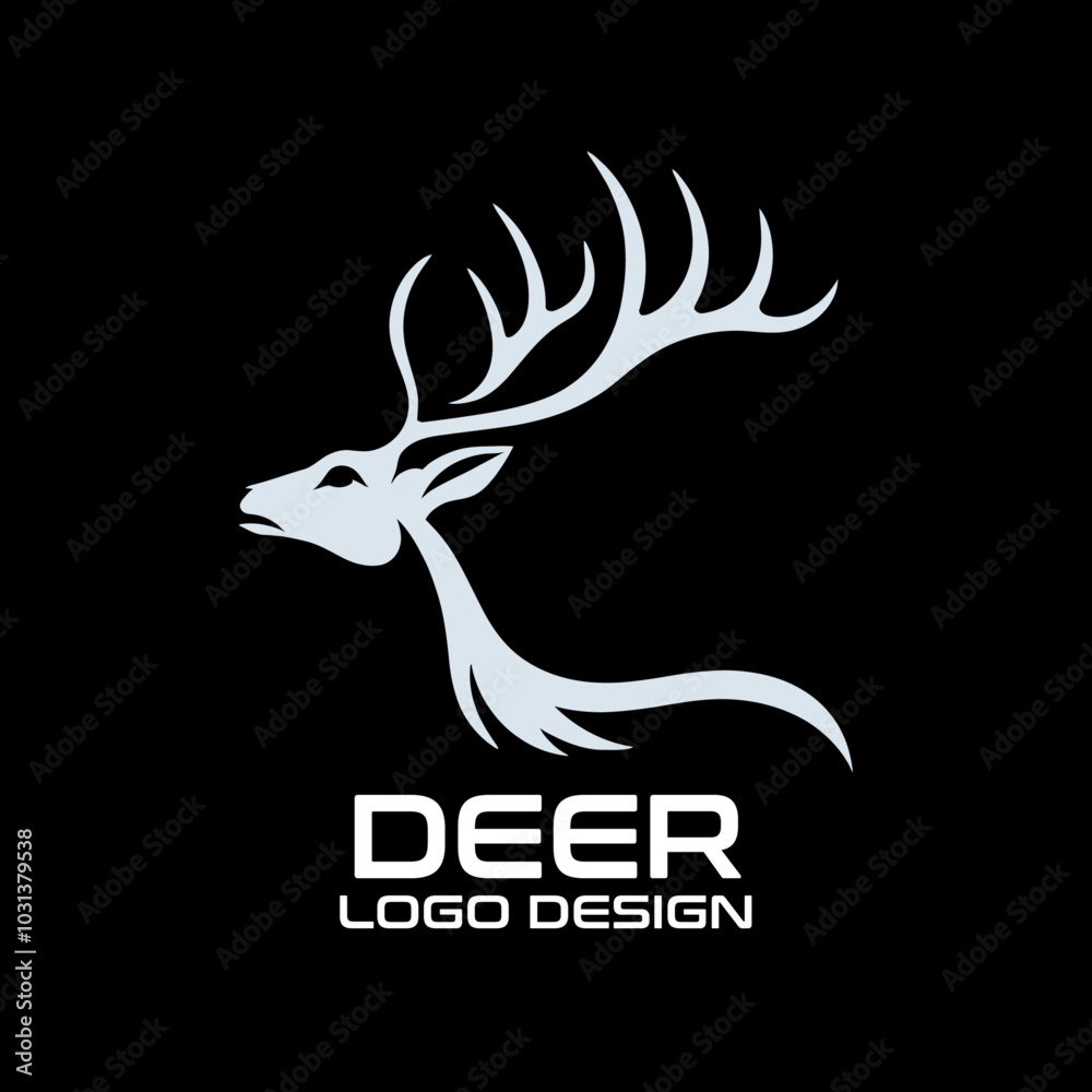 Obraz premium Deer Vector Logo Design
