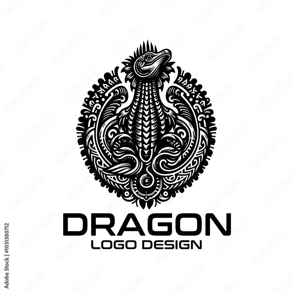 Dragon Vector Logo Design Dragon Vector Logo Design