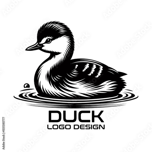 Duck Vector Logo Design photo