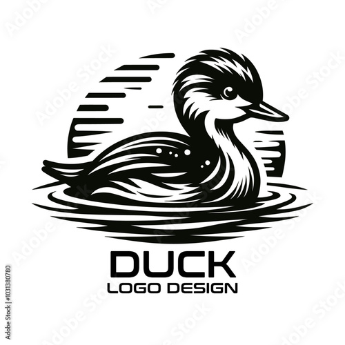 Duck Vector Logo Design photo