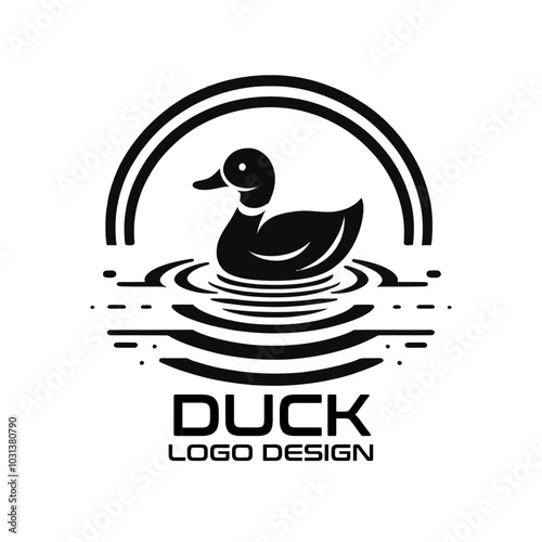 Duck Vector Logo Design photo