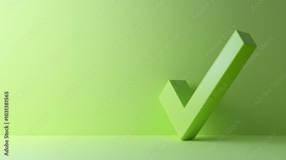 Green Check Mark on Green Background. Green Check Mark on Green Background.