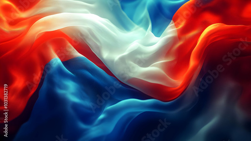 A flowing representation of...