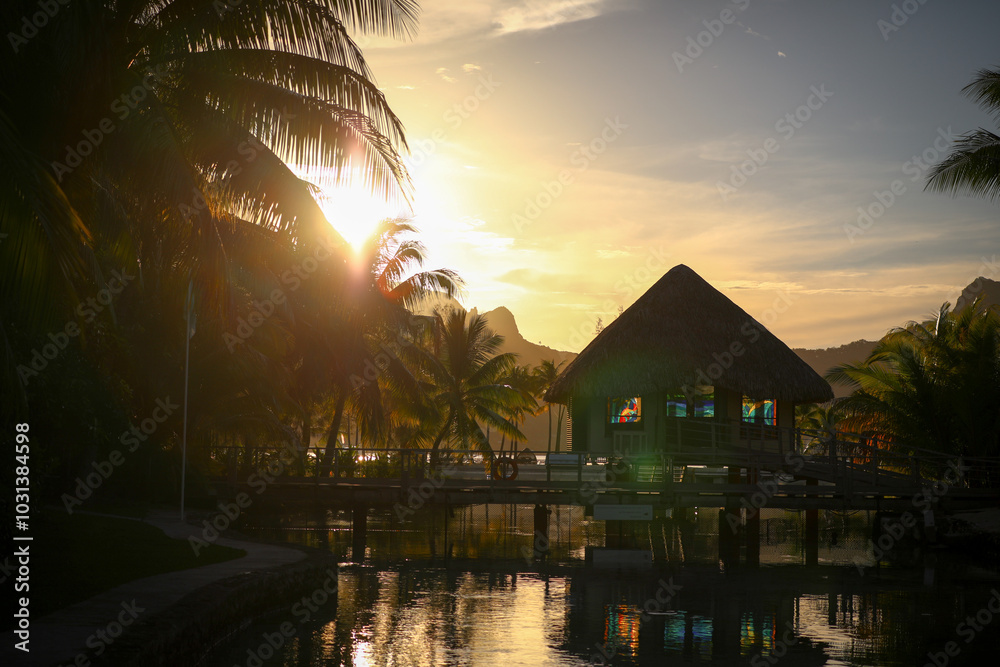 Fototapeta premium Bora Bora, French Polynesia, a holiday paradise