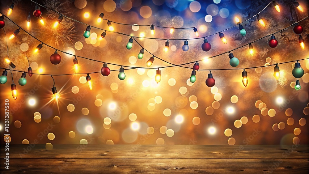 Festive holiday wallpaper with enchanting lights Festive holiday wallpaper with enchanting lights