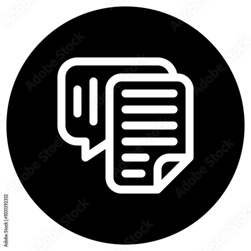 Editable speech recognition, transcription vector icon. AI technology, artificial intelligence. Part of a big icon set family. Perfect for web and app interfaces, presentations, infographics, etc