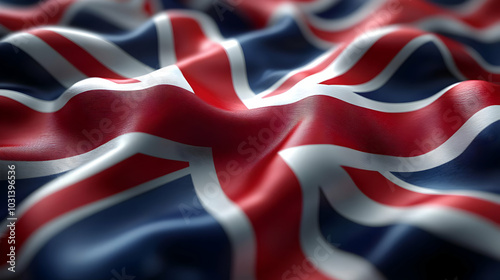 Close-up of a waving Union ...
