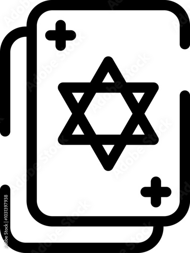 Rounded  Stroke Tarot Icon