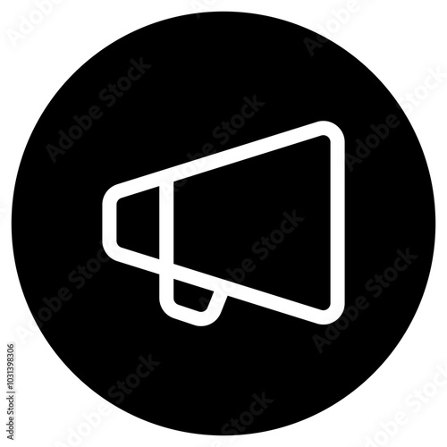 Editable director bullhorn, megaphone, marketing vector icon. Movie, cinema, entertainment. Part of a big icon set family. Perfect for web and app interfaces, presentations, infographics, etc