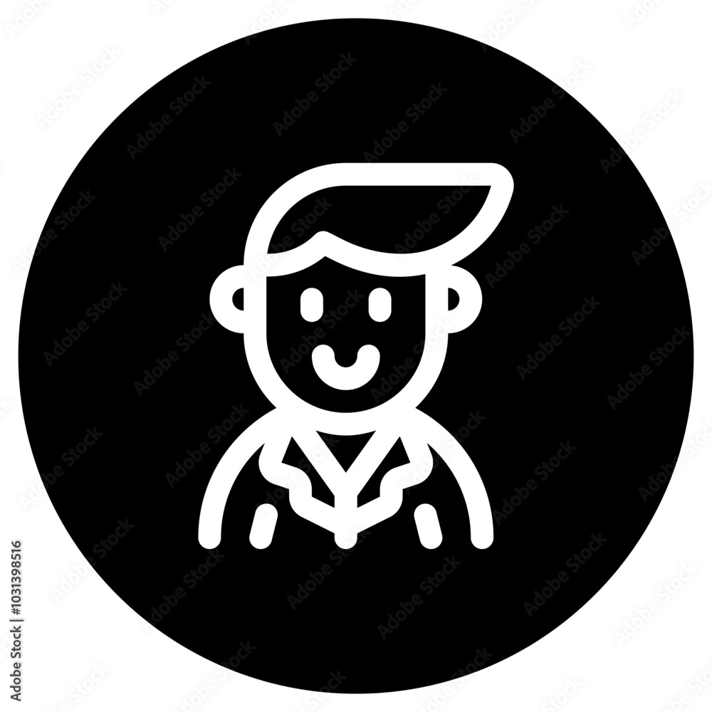 Editable business person with side comb hair avatar vector icon. User, profile, identity, persona. Part of a big icon set family. Perfect for web and app interfaces, presentations, infographics, etc Editable business person with side comb hair avatar vector icon. User, profile, identity, persona. Part of a big icon set family. Perfect for web and app interfaces, presentations, infographics, etc
