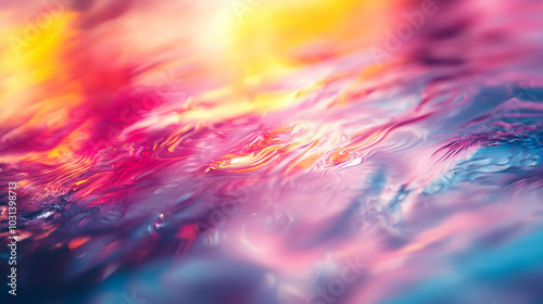 Abstract colorful water sur...
