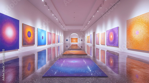 Art gallery featuring vibra...