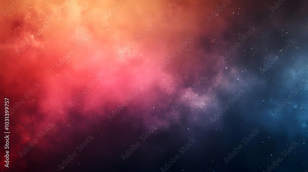 Fototapeta premium A vibrant cosmic background with swirling colors and stars.