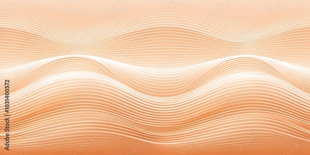 Macro abstract background of peach fuzz and white color wave pattern Macro abstract background of peach fuzz and white color wave pattern