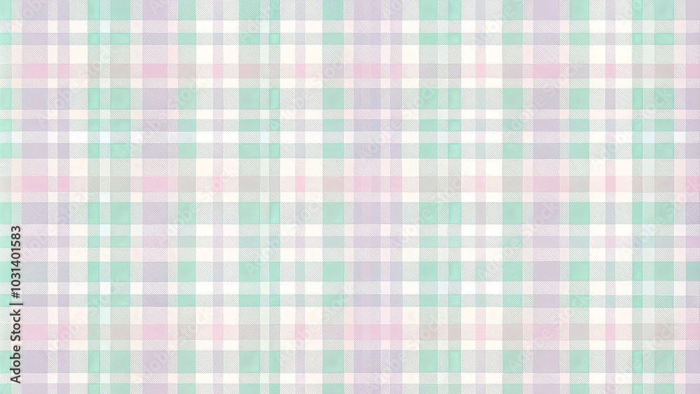 A delicate and intricate pattern of soft green, lavender, and blush pink woven together in a checkered design, creating a calming and ethereal visual experience. A delicate and intricate pattern of soft green, lavender, and blush pink woven together in a checkered design, creating a calming and ethereal visual experience.