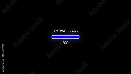 TechTechnology loading bar icon Animation 4k. photo