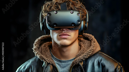 A young person wearing a vi...