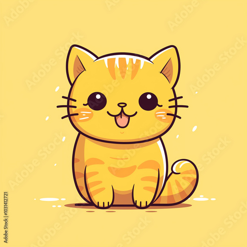 cute yellow cat