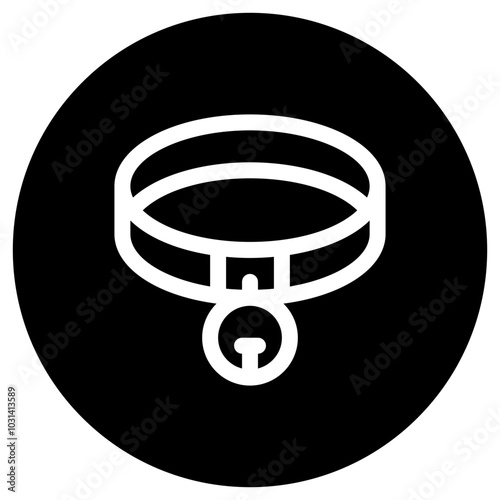 Editable collar vector icon. Veterinary, animal, pet care, pet shop. Part of a big icon set family. Perfect for business, web and app interfaces, presentations, infographics, etc