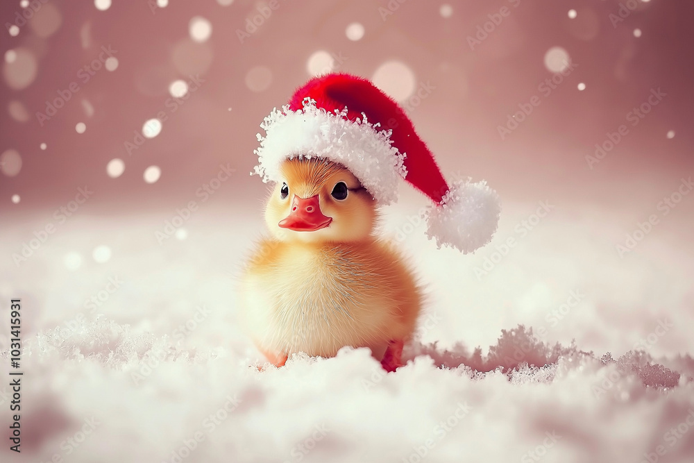 Snowy Santa Duckling Snowy Santa Duckling