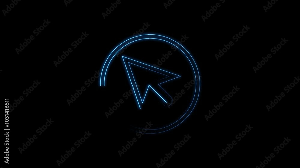 Neon Lightsaber Cursor Animation for Futuristic Digital Neon Lightsaber Cursor Animation for Futuristic Digital