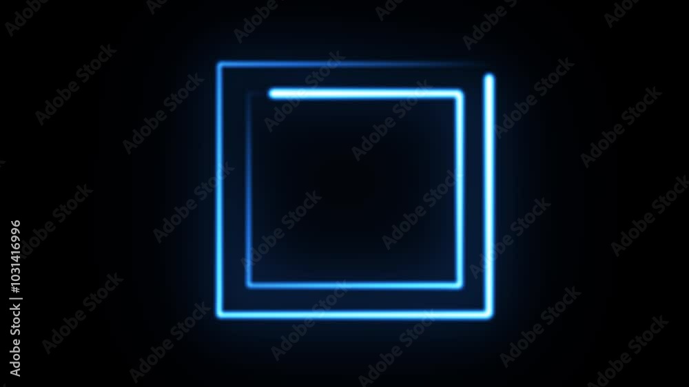 Abstract glowing neon rectangle border frame in the shape rectangle glowing and futuristic energy line animation.Glowing neon rectangle frame line Abstract glowing neon rectangle border frame in the shape rectangle glowing and futuristic energy line animation.Glowing neon rectangle frame line