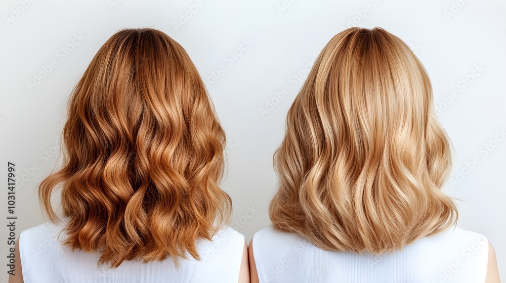 Before and after curly hair transformation using honey, showcasing dry, frizzy hair before, and soft, bouncy, shiny curls after natural honey treatment Before and after curly hair transformation using honey, showcasing dry, frizzy hair before, and soft, bouncy, shiny curls after natural honey treatment