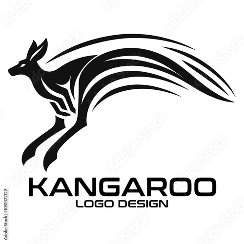 Kangaroo Vector Logo Design photo