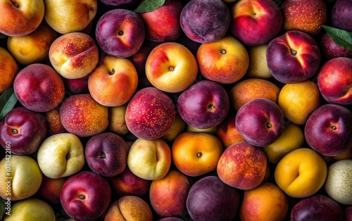 A variety of peaches arranged together, ready for snacking, baking, or smoothies