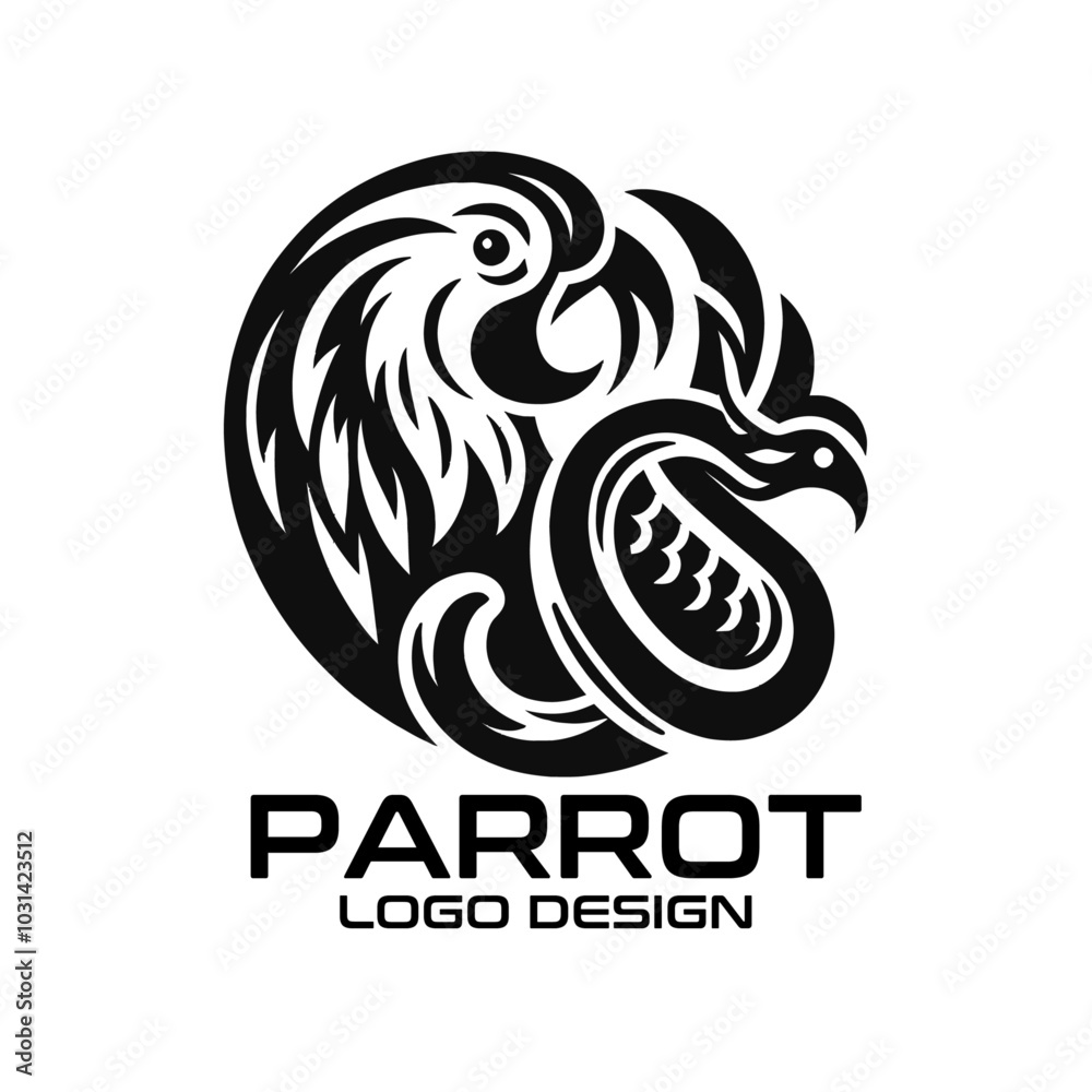 Parrot Vector Logo Design Parrot Vector Logo Design
