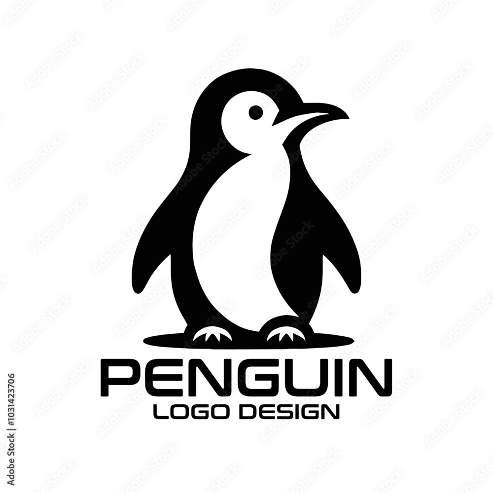 Obraz premium Penguin Vector Logo Design