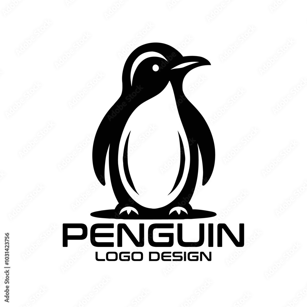 Obraz premium Penguin Vector Logo Design