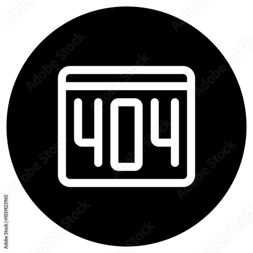 Editable 404 error, page not found vector icon. Part of a big icon set family. Perfect for web and app interfaces, presentations, infographics, etc