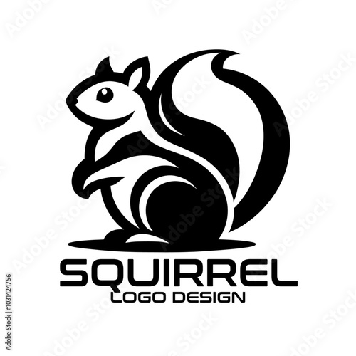 Squirrel Vector Logo Design photo