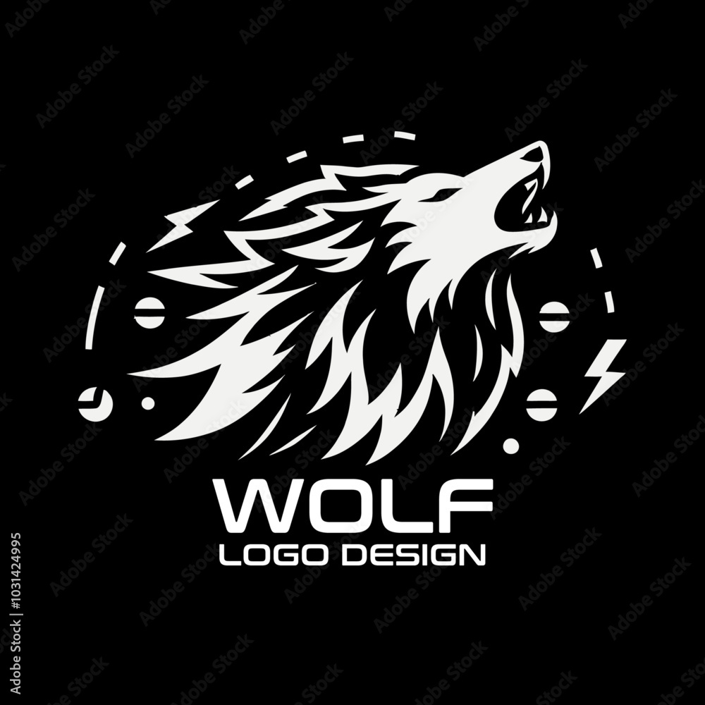 Fototapeta premium Wolf Vector Logo Design